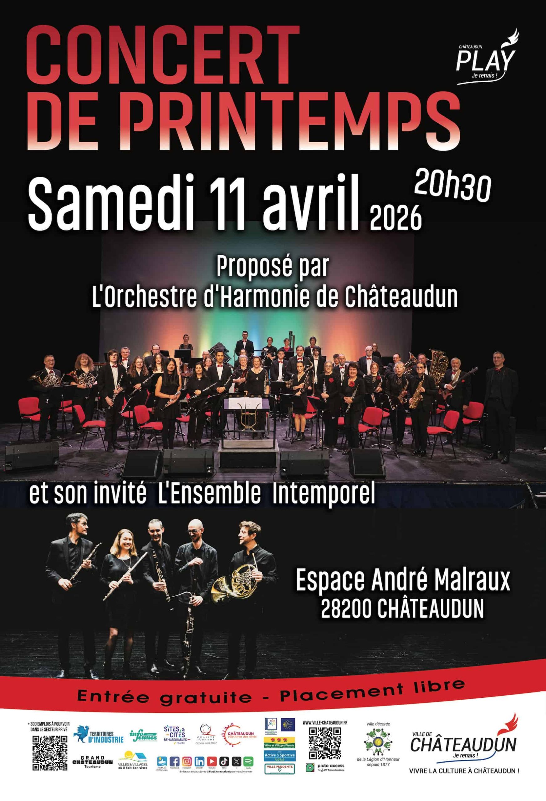 Concert Harmonie Châteaudun - Avril 2026