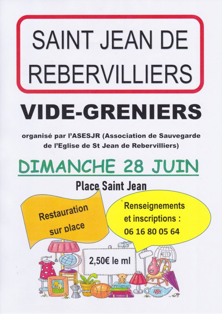 Vide grenier 2026 - ASESJR